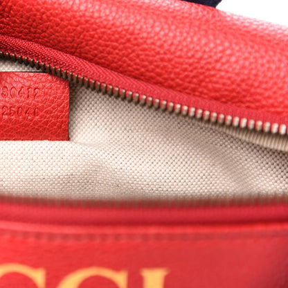 Gucci Grained Calfskin Logo Belt Bag Hibiscus Red 7 of 11