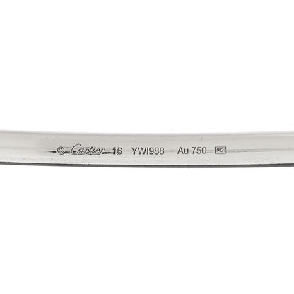 Cartier 18K White Gold Diamond Etincelle de Cartier Bangle Bracelet 16 3 of 4