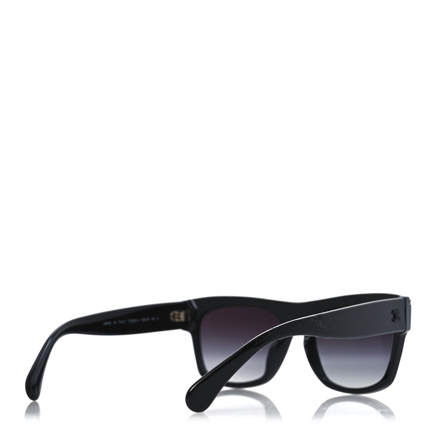 Acetate Square Sunglasses 71505-A Black Grey