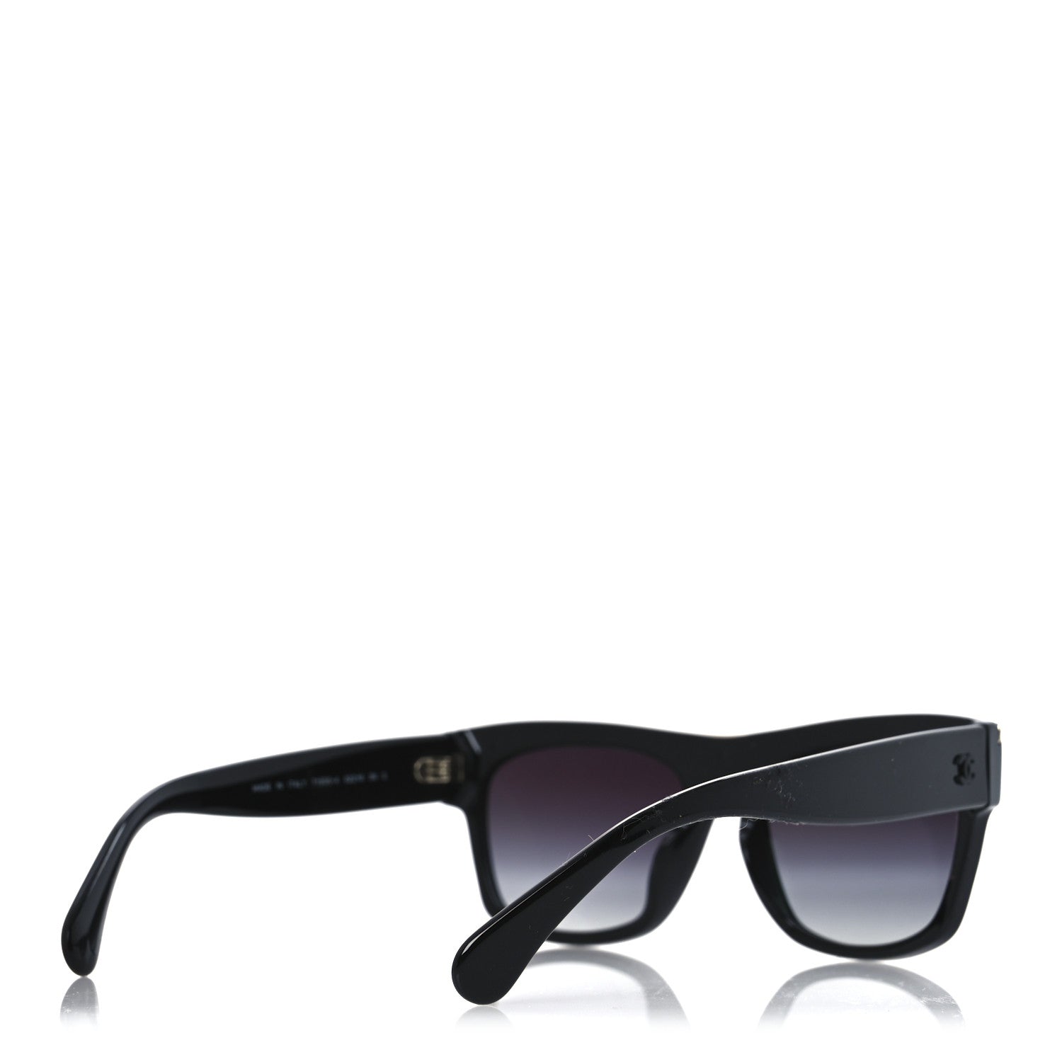 Chanel Acetate Square Sunglasses 71505-A Black Grey 4 of 10