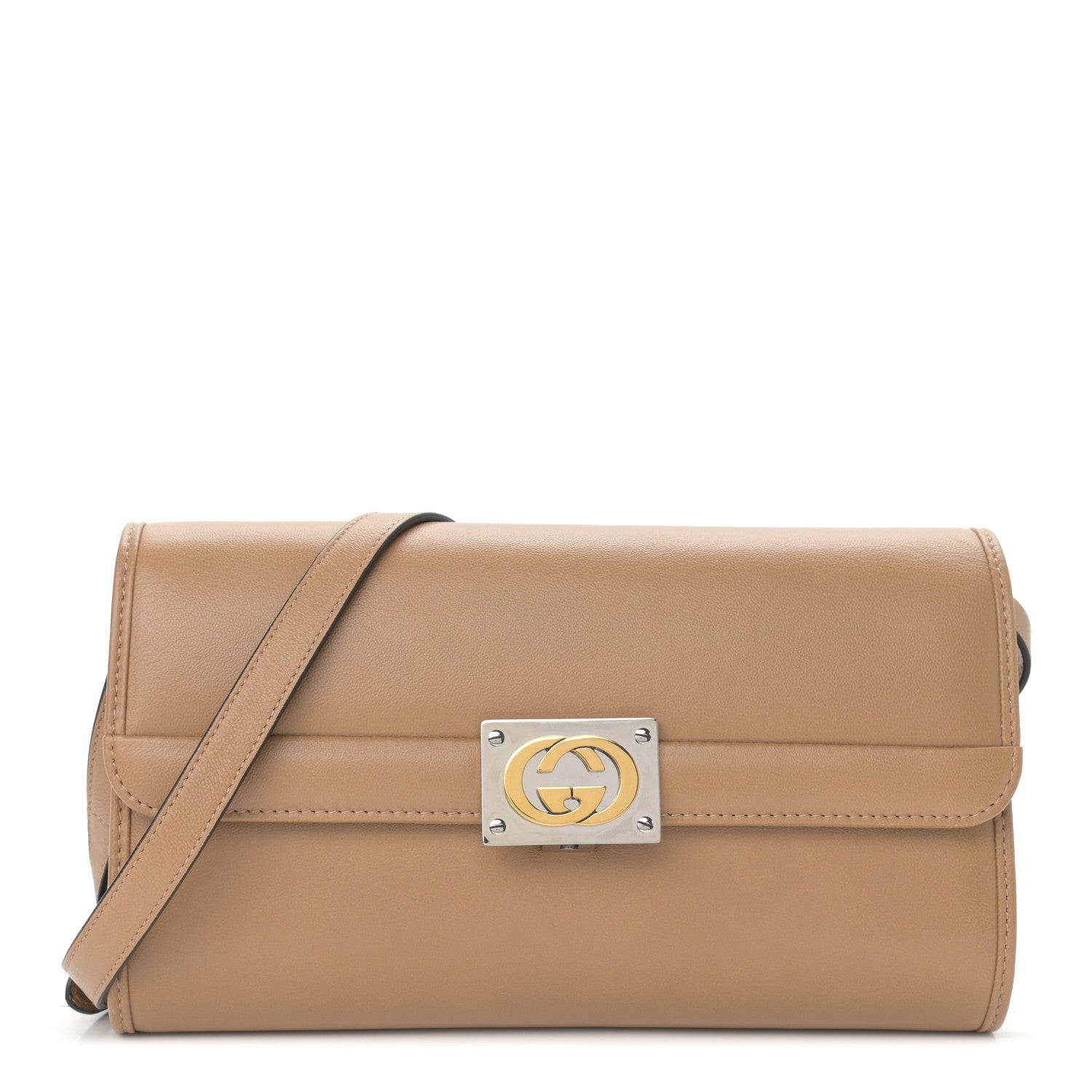 Gucci Lambskin Linea Matisse Shoulder Bag Natural Tan 1 of 11