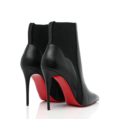 Christian Louboutin Calfskin Chelsea Chick Stiletto Boots 40 Black 4 of 8