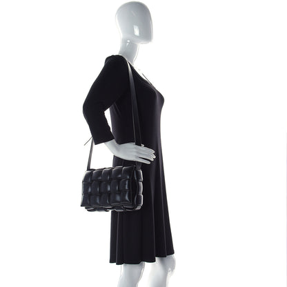 Bottega Veneta Nappa Maxi Intreccio Padded Cassette Crossbody Bag Black 2 of 9