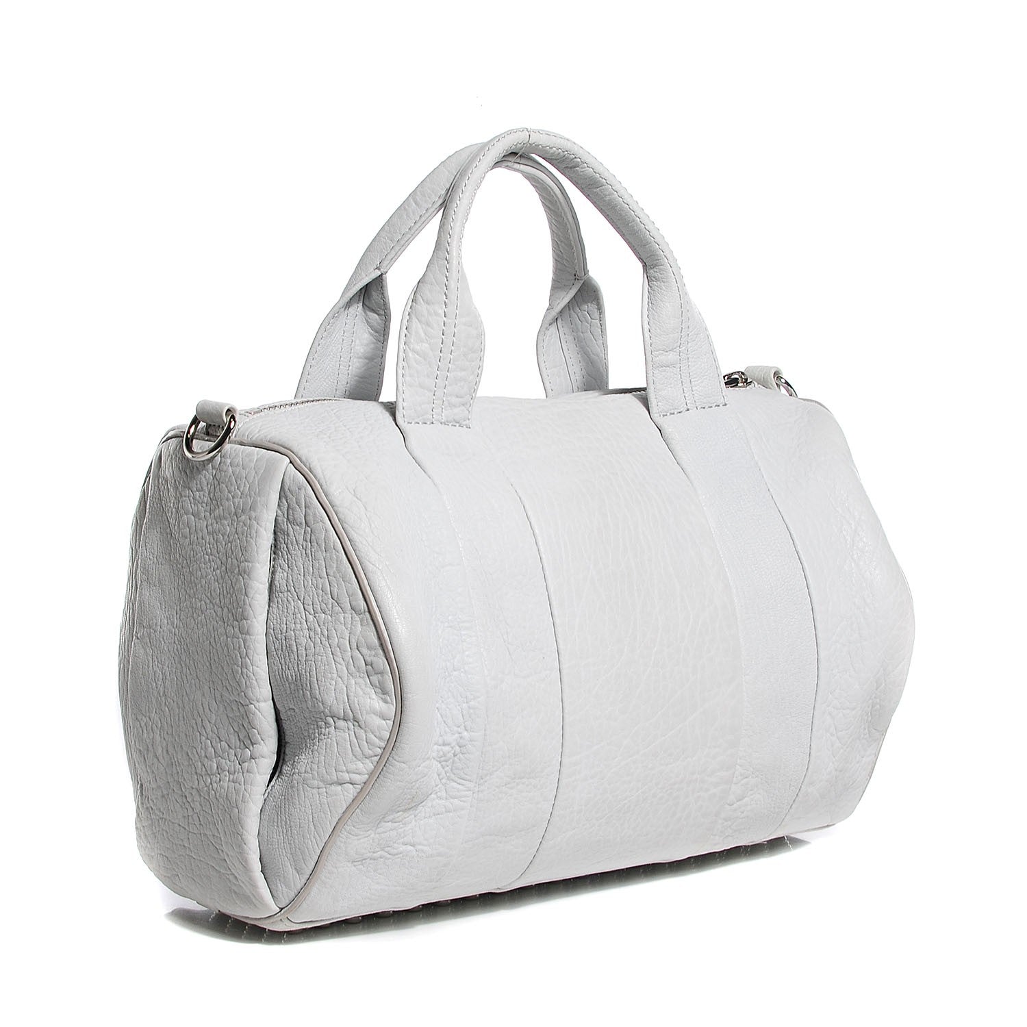 Alexander Wang Pebbled Lambskin Rocco Duffel White 3 of 6
