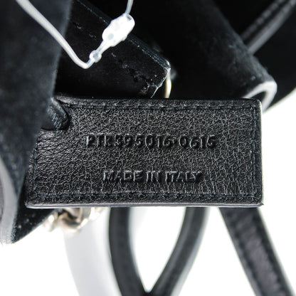 Saint Laurent Calfskin Small Star Studded Emmanuelle Bucket Bag Black 7 of 7