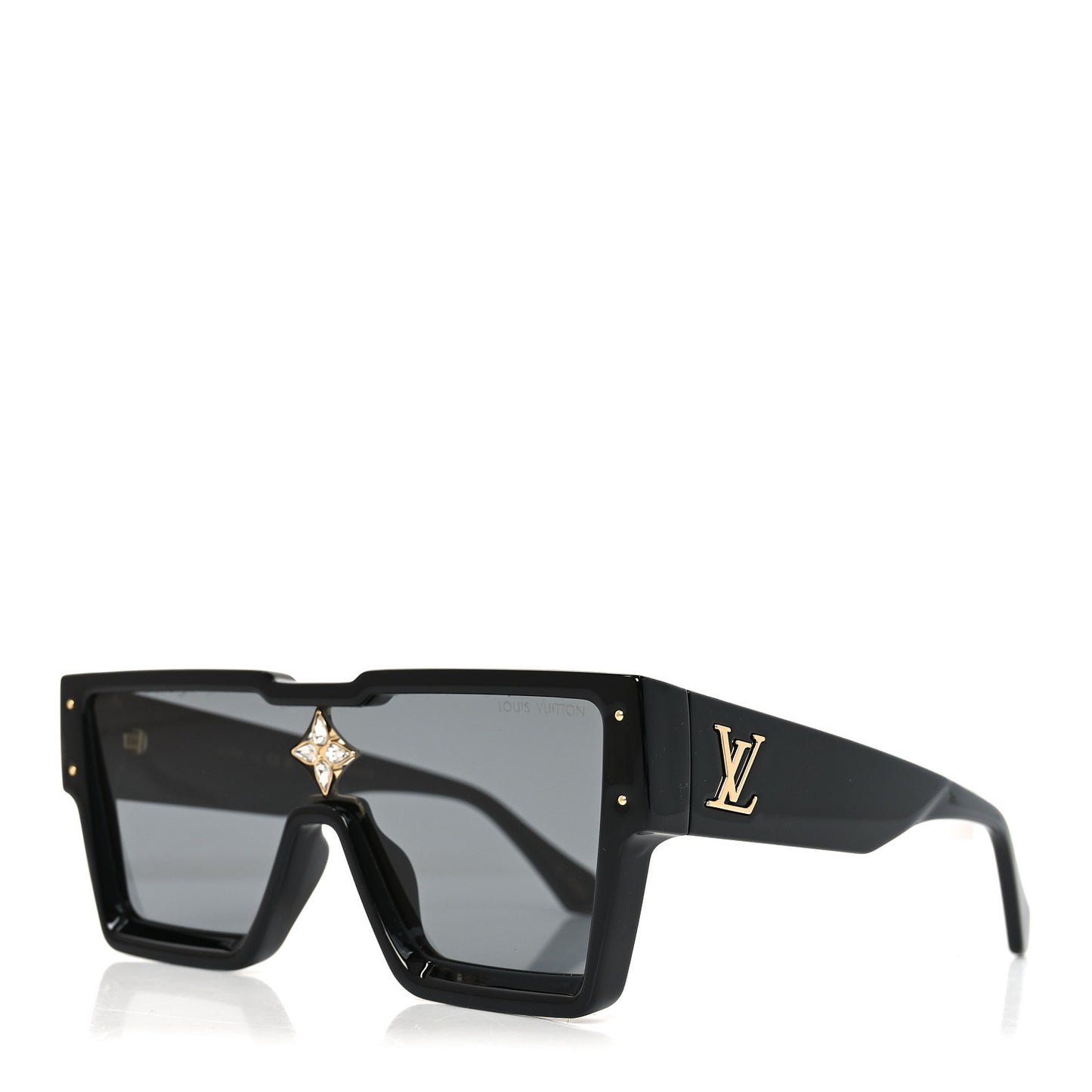 Acetate Swarovski Crystal Cyclone Sunglasses Z1578E Black
