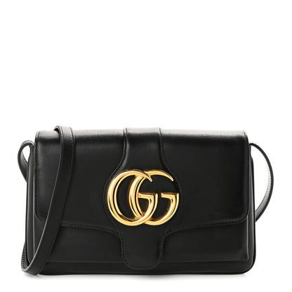 Gucci Vitello Palmellato Lux Small Arli Flap Shoulder Bag Black 1 of 10
