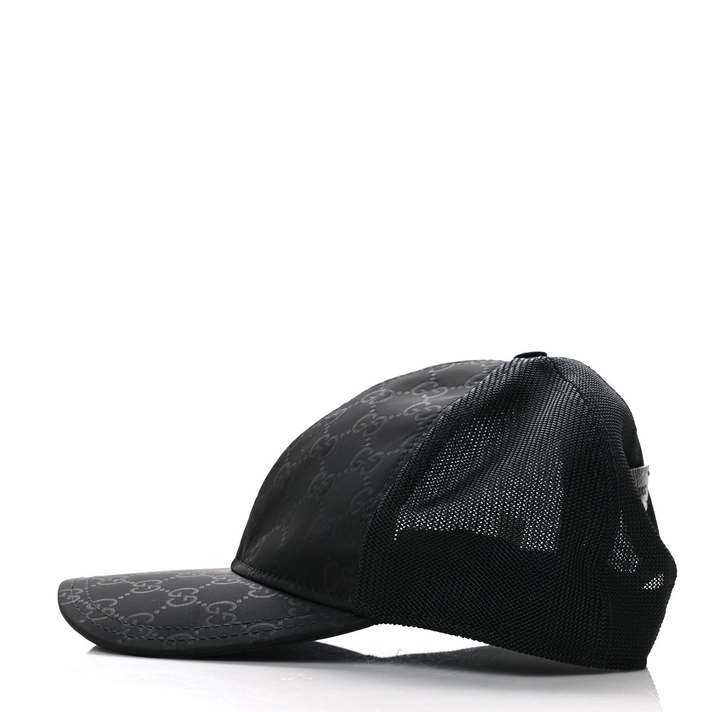 Nylon Monogram Baseball Hat L Black