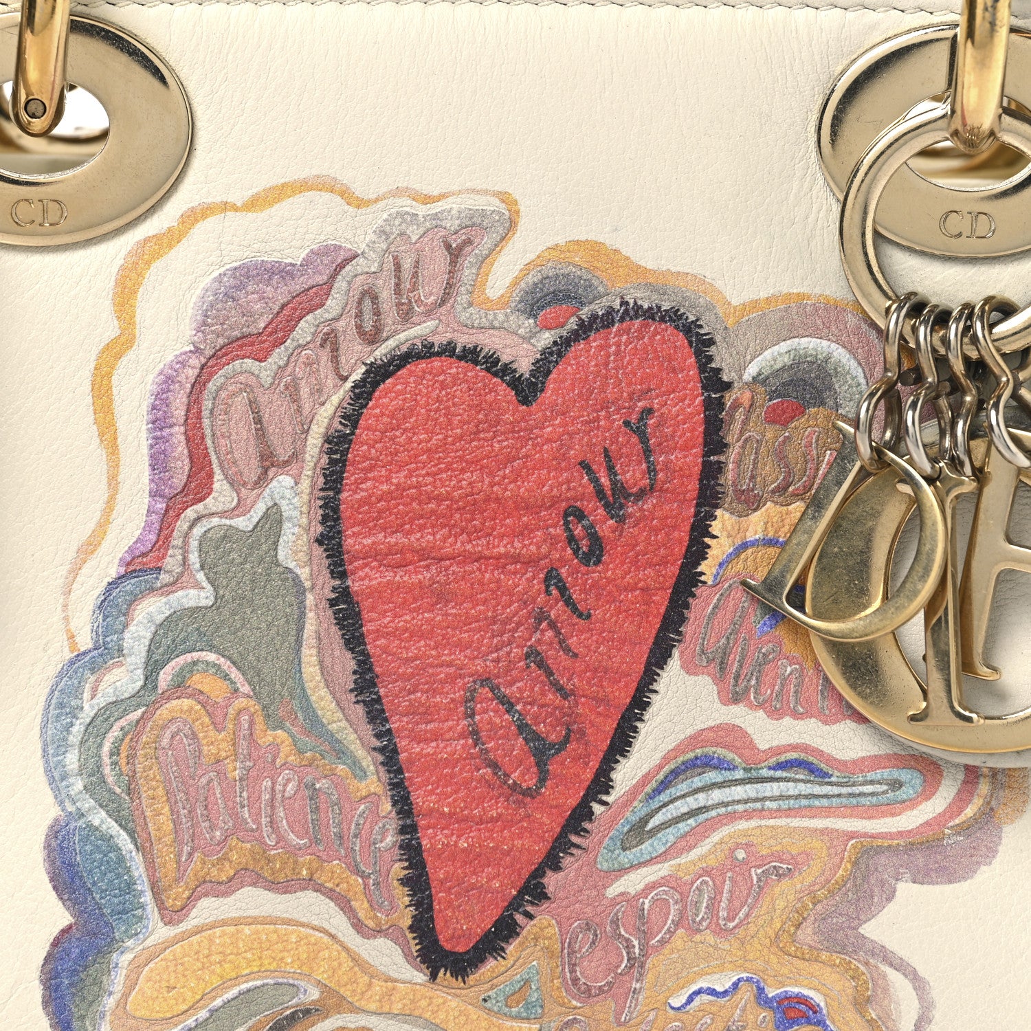 Christian Dior Calfskin Niki De Saint Phalle Dioramour Mini Supple