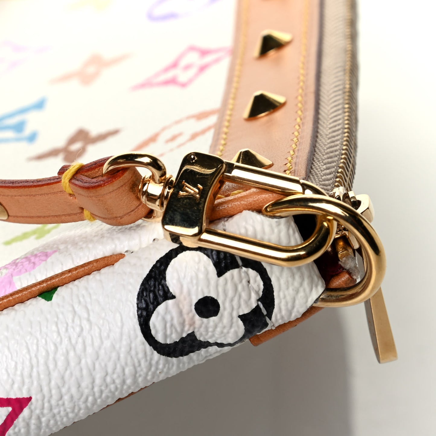 Monogram Multicolor Pochette Accessories White