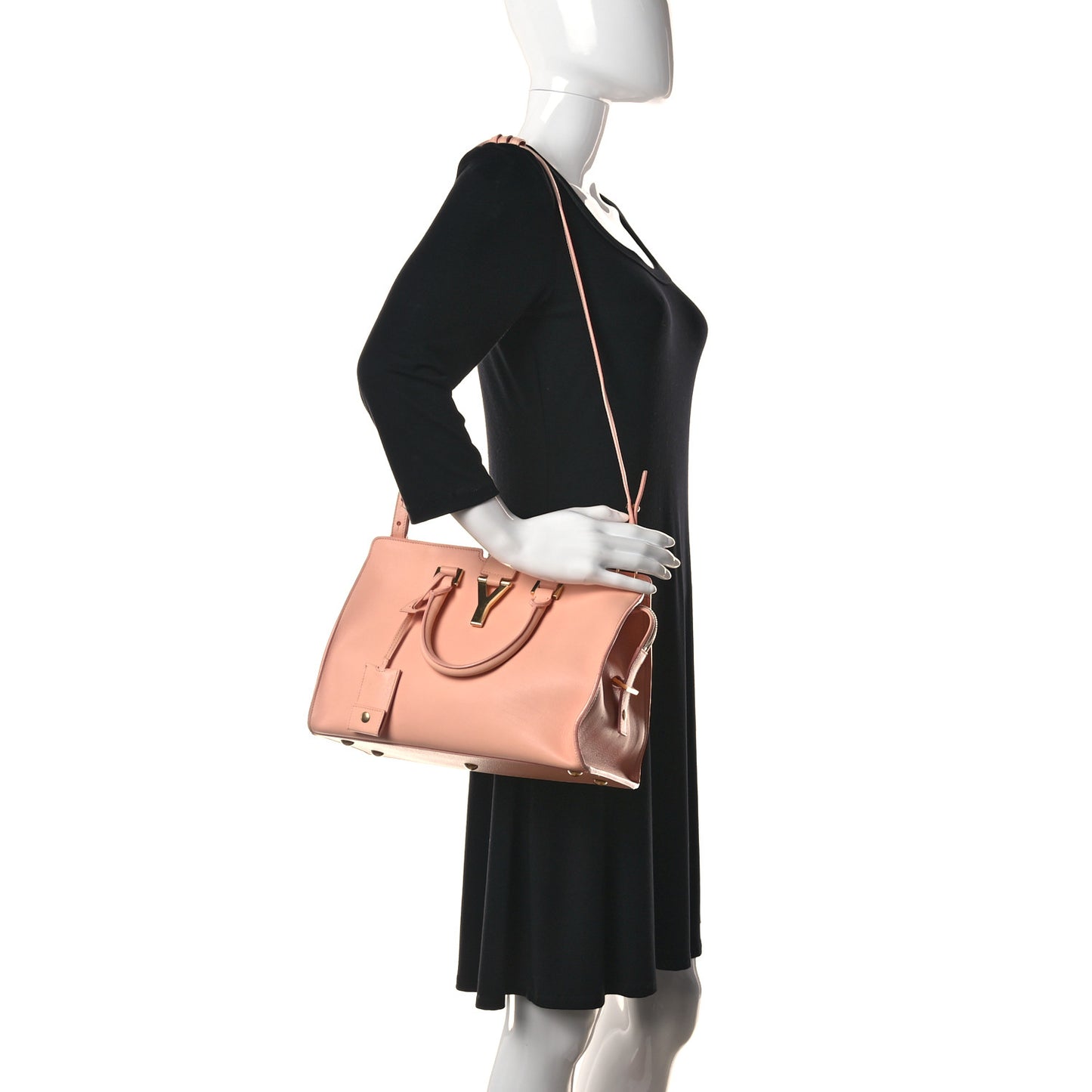 Calfskin Small Classic Y Cabas Blush