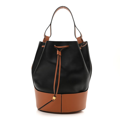 Loewe Calfskin Balloon Bucket Bag Black Tan 1 of 7