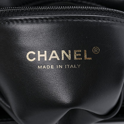 Chanel Lambskin Quilted Small Color Match Flap Black 6 of 9