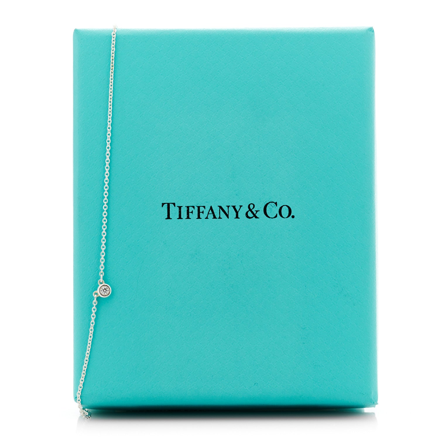 Tiffany Sterling Silver Diamond .03ct Elsa Peretti Diamonds by the Yard Pendant Necklace 8 of 8