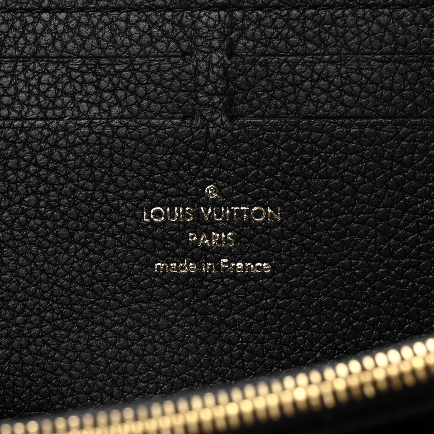 Louis Vuitton Empreinte Clemence Wallet Black 6 of 6