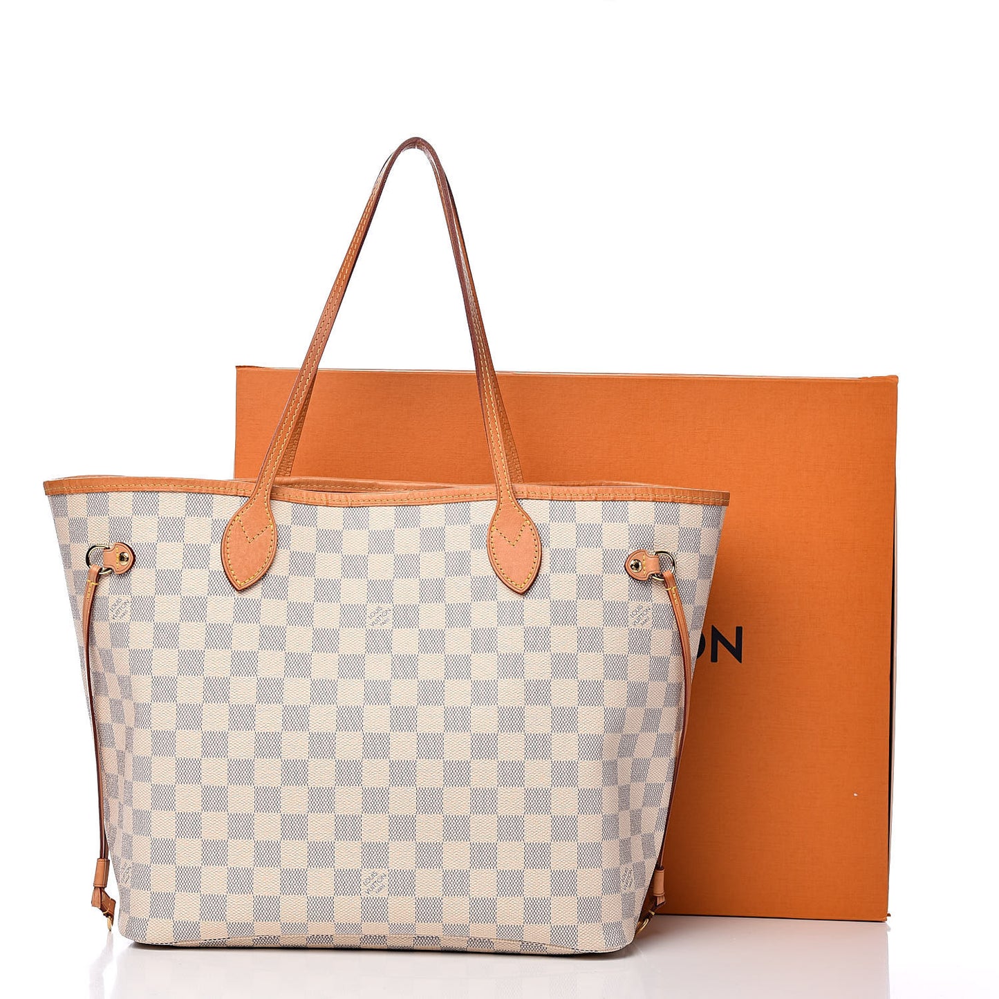 Damier Azur Neo Neverfull MM Rose Ballerine