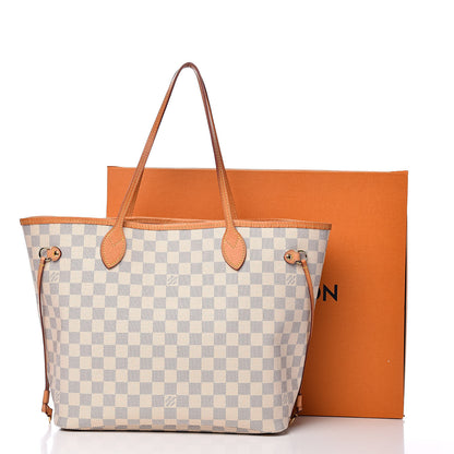Louis Vuitton Damier Azur Neo Neverfull MM Rose Ballerine 17 of 17
