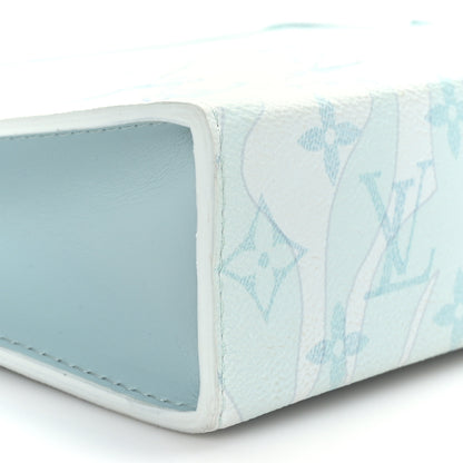 Louis Vuitton Monogram Aquagarden Pochette Voyage MM Crystal Blue 7 of 8