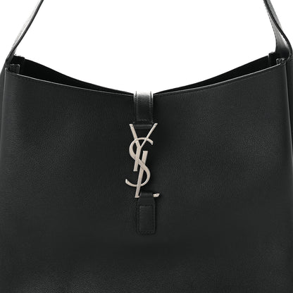 Saint Laurent Smooth Calfskin Large Le 5 A 7 Soft Hobo Black 7 of 9