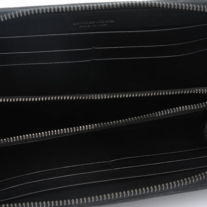 Bottega Veneta Nappa Intrecciato Zip Around Wallet Black 5 of 8