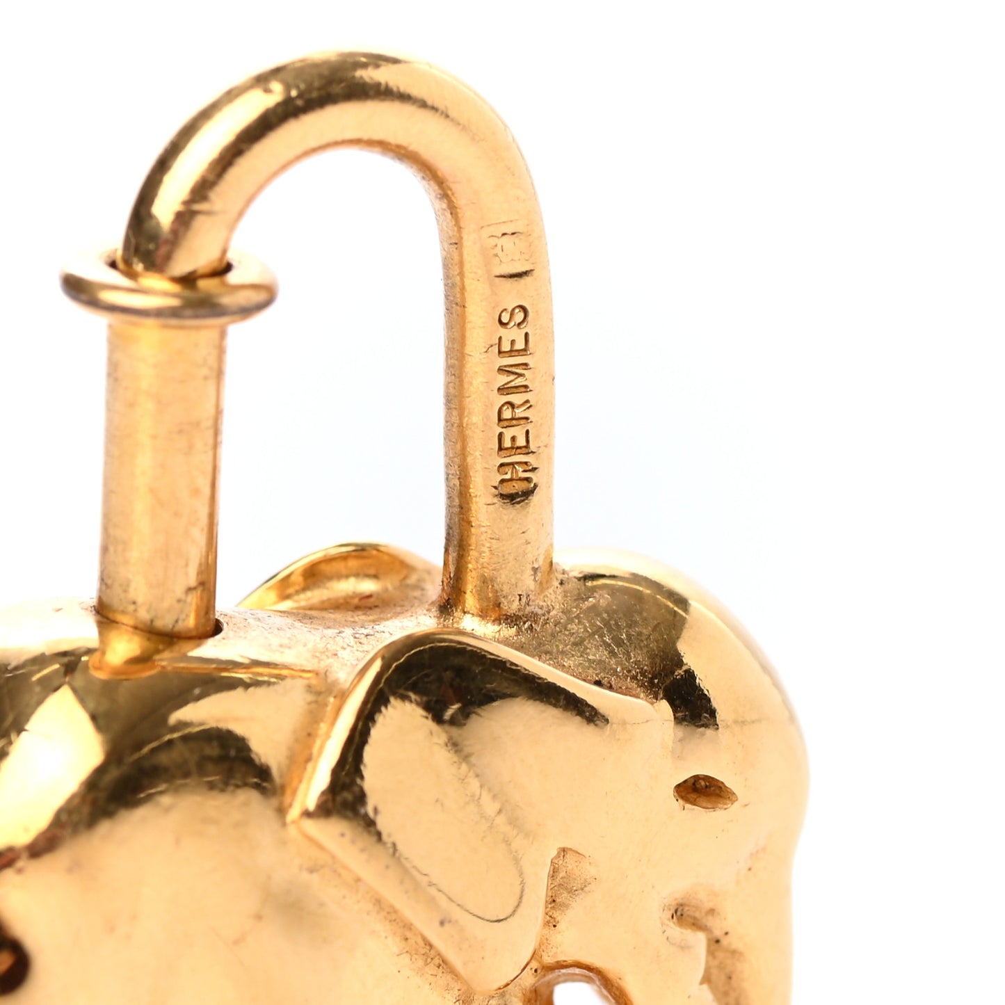 Permabrass Elephant Cadena Lock Gold
