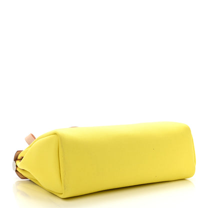 Hermes Military Toile Vache Hunter Herbag Zip Retourne 31 PM Lime Naturel Sable Rouge Garance 4 of 10