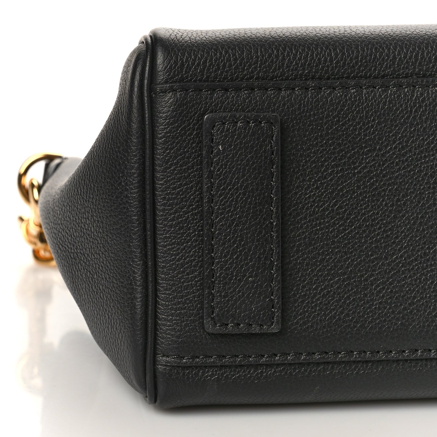 Grained Calfskin Medium La Medusa Bag Black