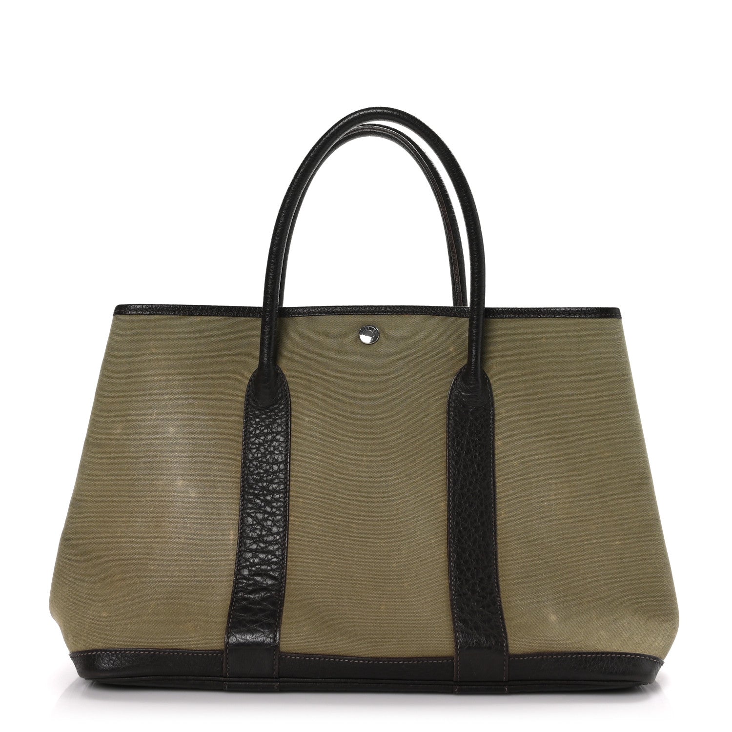 Hermes Buffle Skipper Toile Garden Party 36 MM Tote Olive 1 of 14