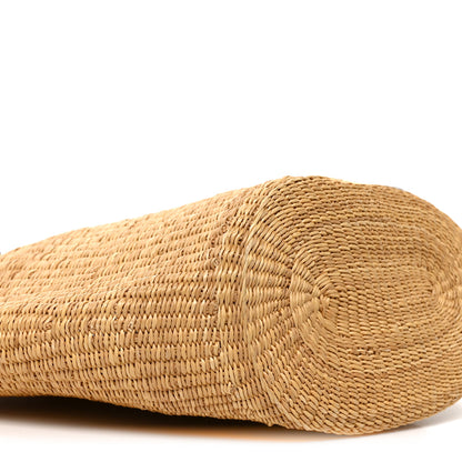 Loewe Raffia Calfskin Shell Basket Tote Natural Pecan 8 of 9