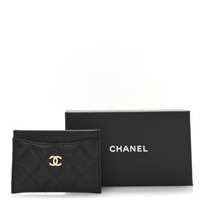 Chanel Caviar Quilted Card Holder Black 9 of 9
