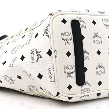 MCM Visetos Medium Project Reversible Shopper Tote White 7 of 17