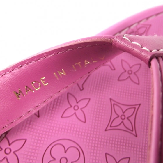 Louis Vuitton Monogram Flip Flops Sandals Pink 38 5 of 7