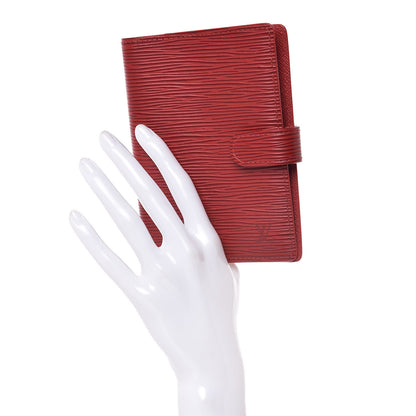 Louis Vuitton Epi Small Ring Agenda Cover Castillan Red 2 of 9