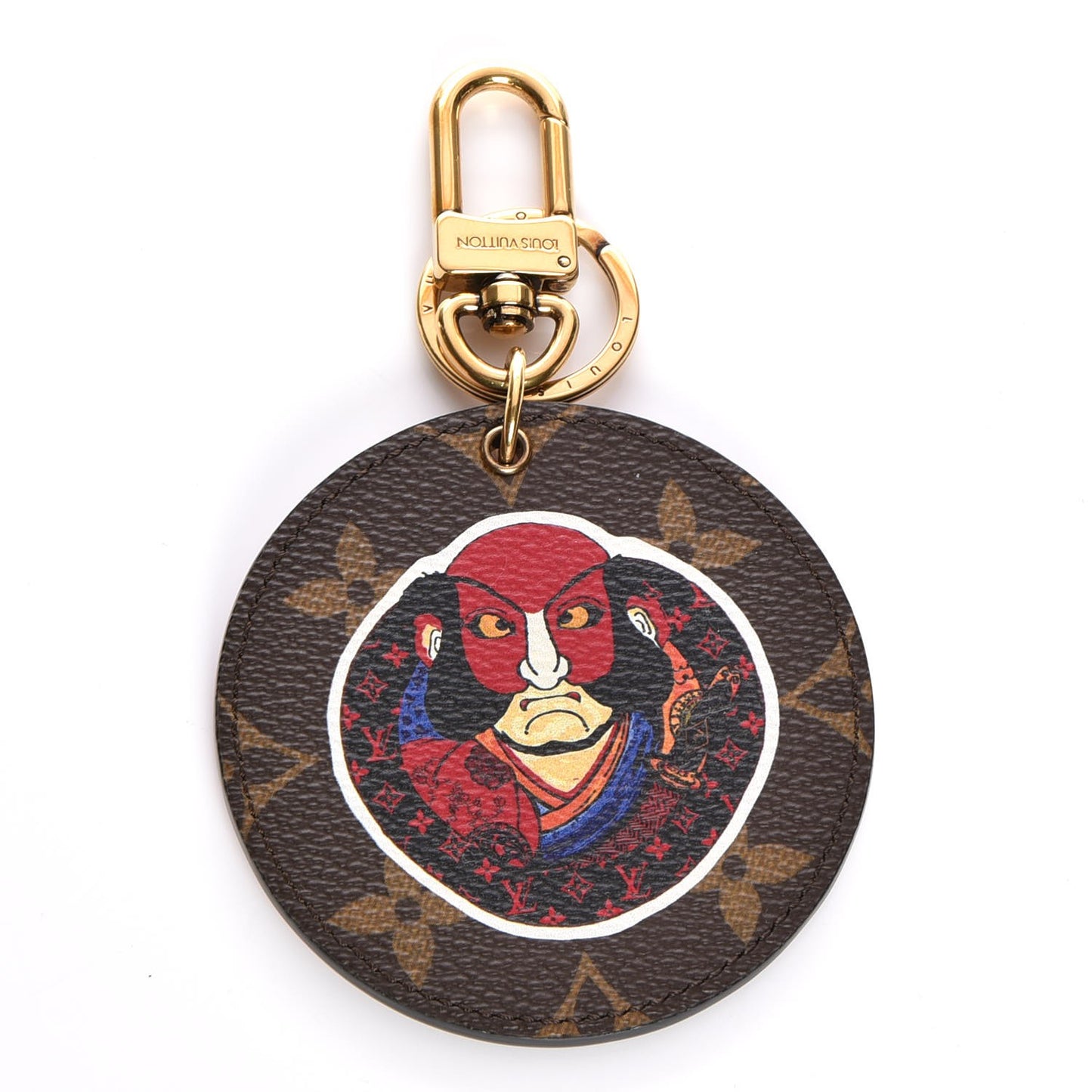 Monogram Illustre Kabuki Bag Charm Key Ring