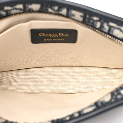 Christian Dior Oblique Diorquake Clutch Blue 5 of 7