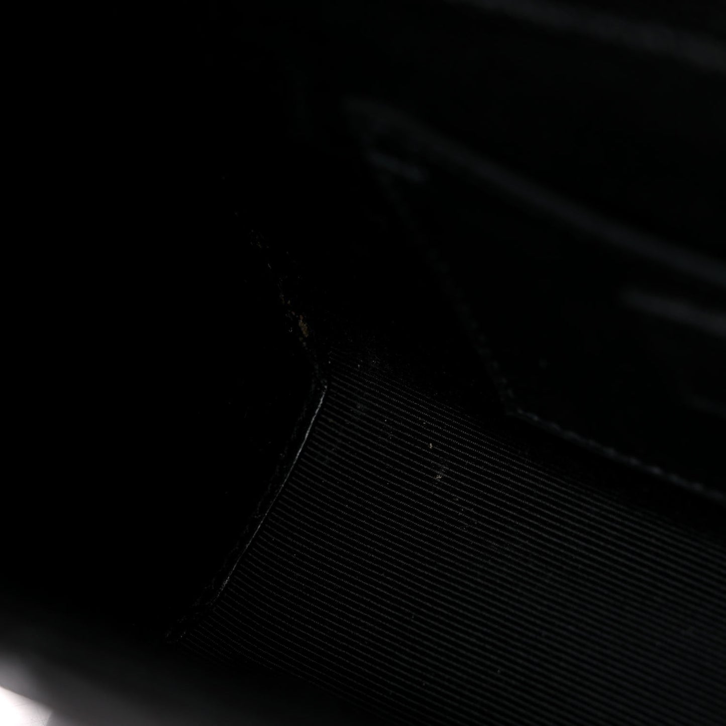 Grain De Poudre Textured Mixed Matelasse Triquilt Small Monogram Satchel Black