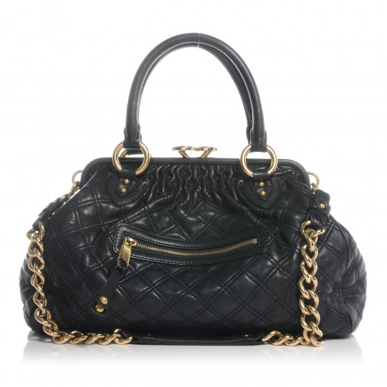 Marc Jacobs Quilted Leather Stam Bag Black 1 of 7
