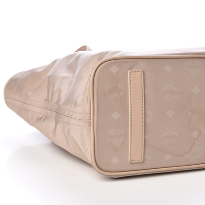 MCM Nylon Monogram Medium Dieter Shopper Tote Beige 8 of 10