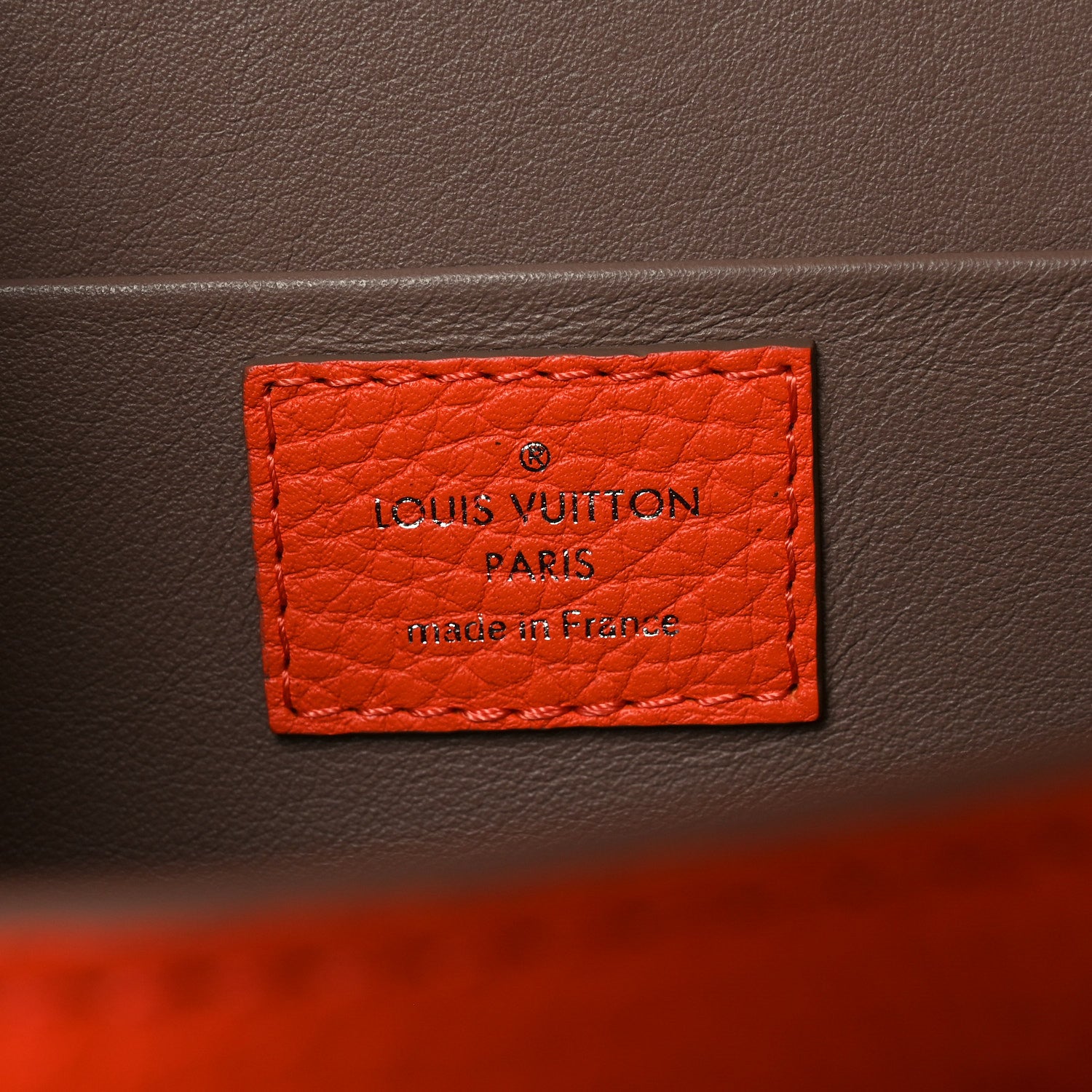Louis Vuitton Taurillon Marceau Tangerine Taupe 5 of 8