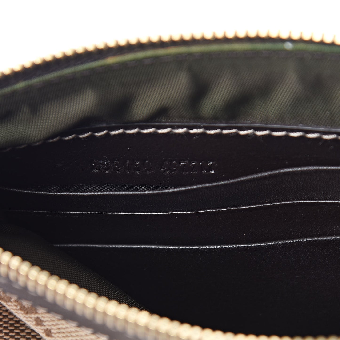 Monogram D Ring Wristlet Dark Brown