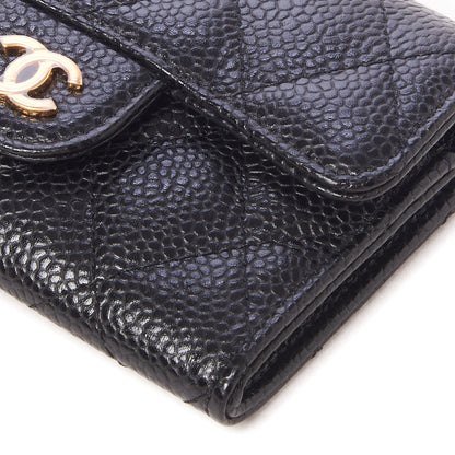 Chanel Caviar Quilted Flap Card Holder Black 4 of 9