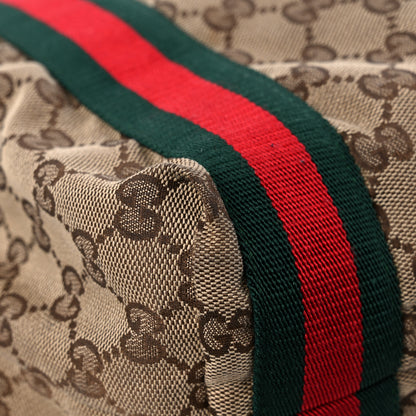 Gucci GG Monogram Medium Web Handle Vertical Tote Dark Brown 10 of 15