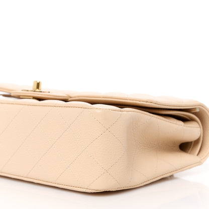 Chanel Caviar Quilted Medium Double Flap Beige 11 of 12