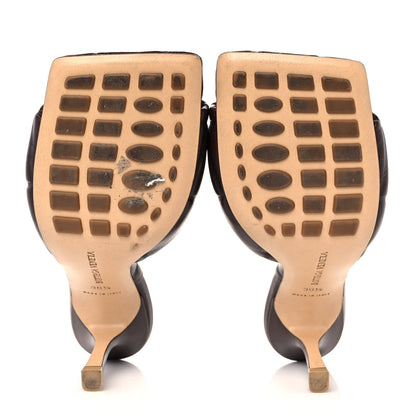 Bottega Veneta Nappa Quilted Rubber Lido Mule Sandals 36.5 Bitter Chocolate 5 of 7