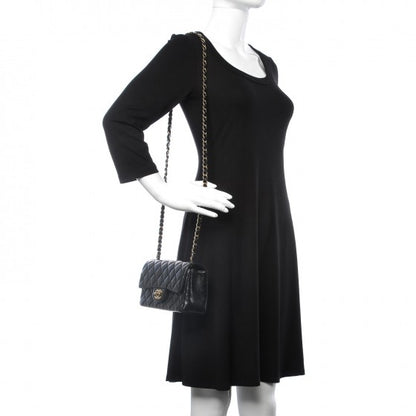 Chanel Lambskin Quilted Mini Rectangular Flap Black 2 of 7