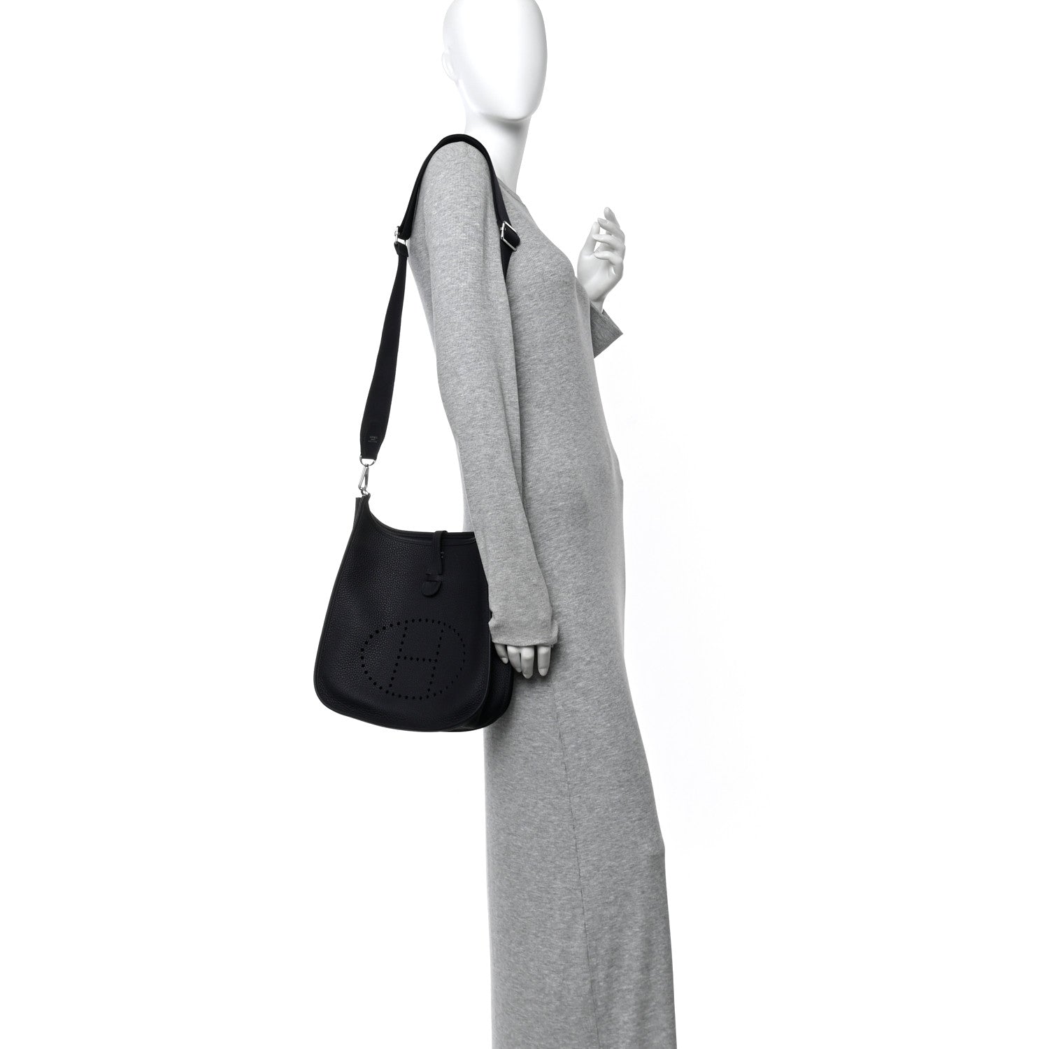 Hermes Taurillon Clemence Evelyne III PM Caban 2 of 11