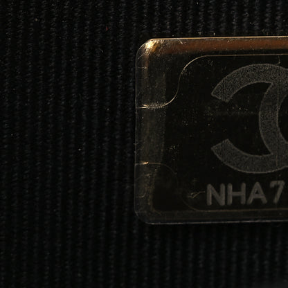 Chanel Tweed Quilted CC Pearl Crush Wallet On Chain WOC Black 10 of 15