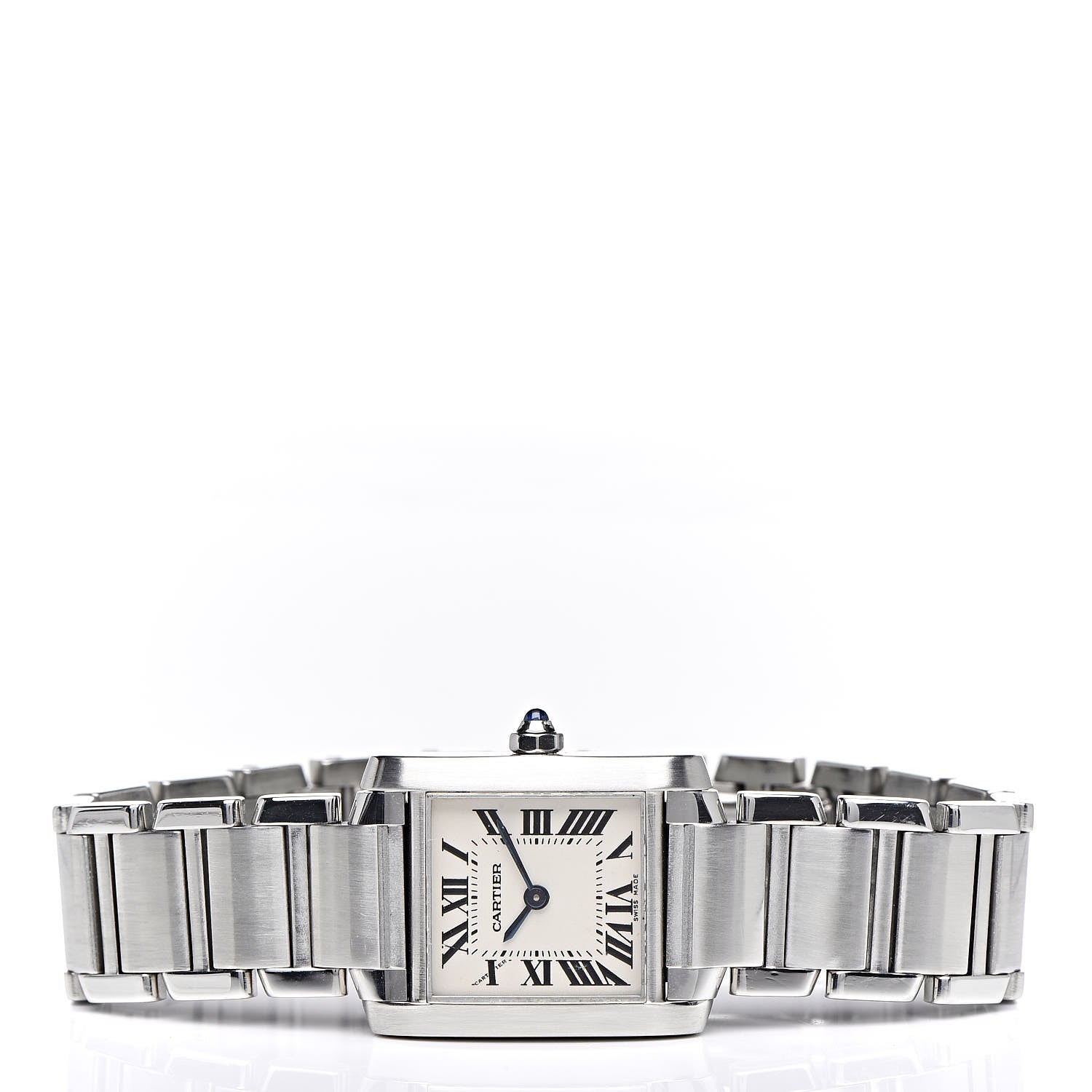 Cartier Stainless Steel 20mm Tank Francaise Quartz Watch 6 of 12