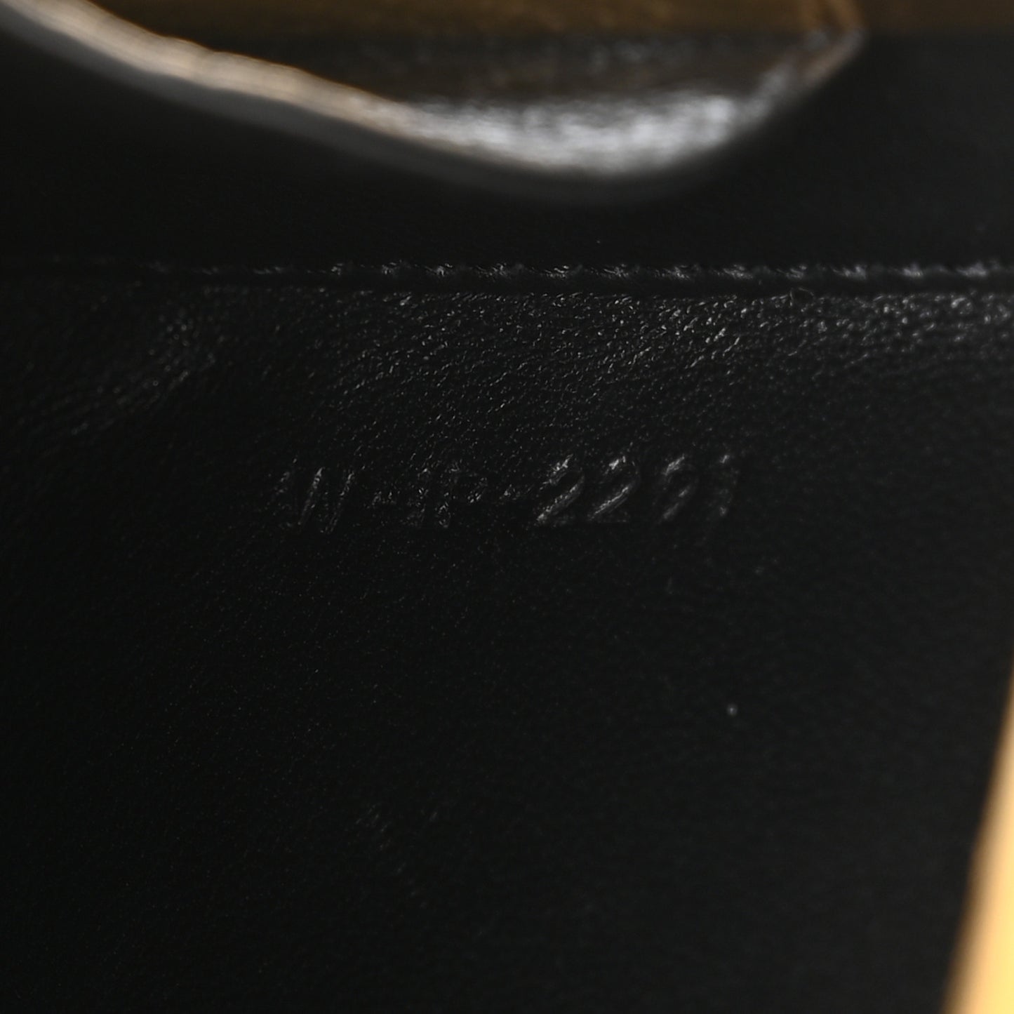 Shiny Calfskin Lana Triomphe Minaudiere Black