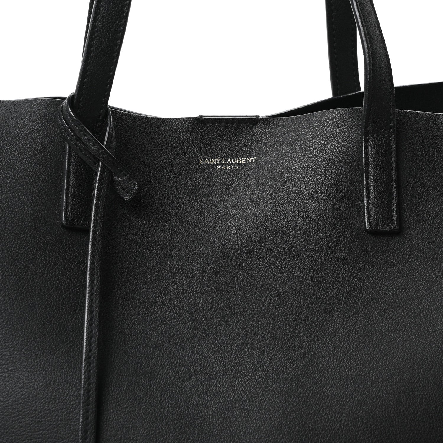Saint Laurent Calfskin Large Shopping Tote Black 4 of 10